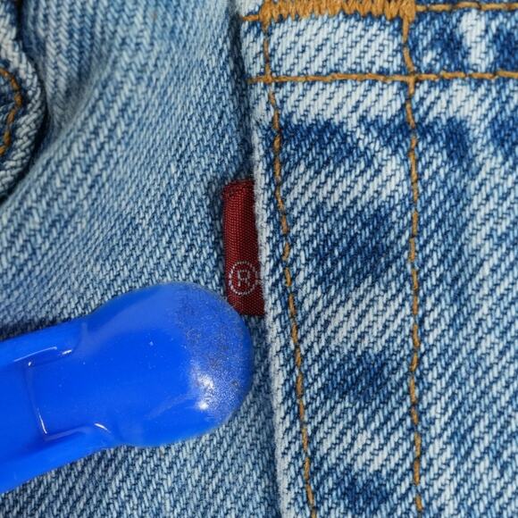 Vtg Levis 551 Jeans 12S (31x28.5) Relaxed Fit Tapered Leg High Rise 1995 USA - Picture 6 of 14